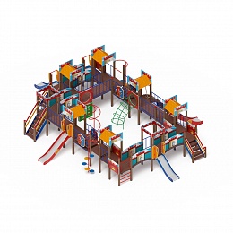 Детский игровой комплекс «Замок» ДИК 2.18.11-01 H=1200 H=900