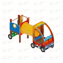 Детский игровой комплекс «Машинка с горкой 3» ДИК 1.03.1.03 Н 750