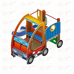 Детский игровой комплекс «Машинка с горкой 1» ДИК 1.03.1.01 Н 750